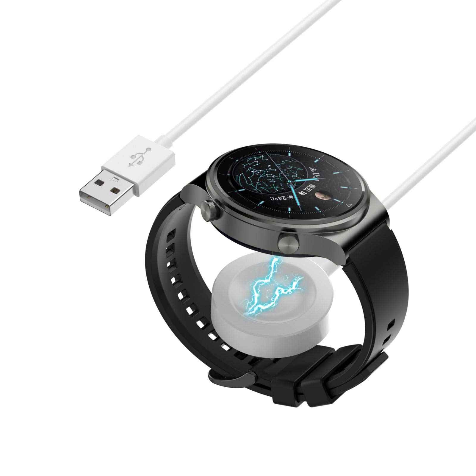 Compatible with Huawei Watch GT2 Pro Charger, Replacement Charging Cable  Cradle, for Huawei GT2 Smartwatch - White Separate : Amazon.com.au:  Electronics