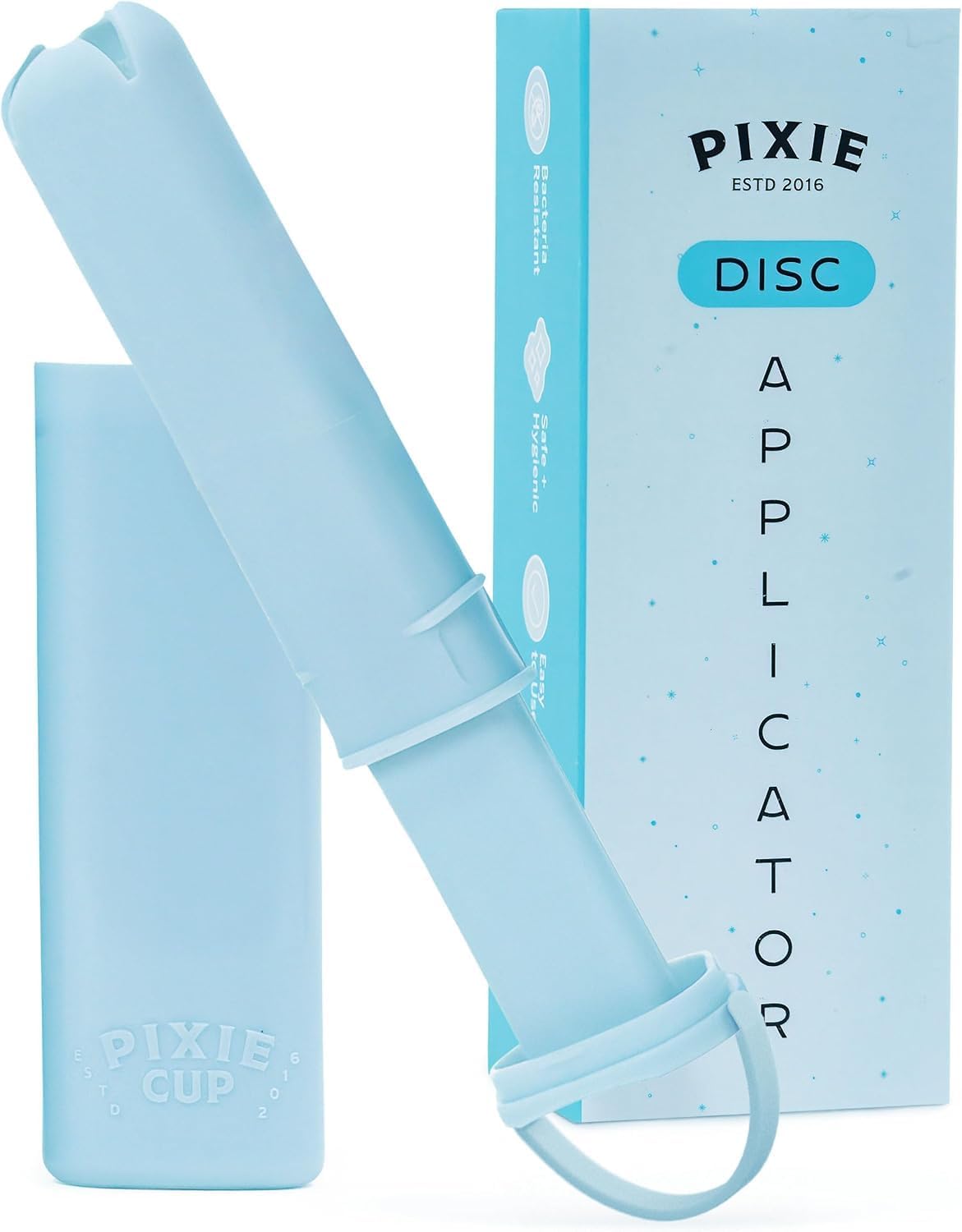 Pixie Menstrual Disc Applicator for Feminine Care - Inserts Like A Tampon - Every Woman Can Now Use Period Discs - Perfect for Long Nails - Self Sanitizer TPE Properties (Disc Applicator)