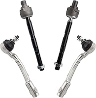 Vista 185 de TRQ Juego de varillas de acoplamiento delanteras interiores y exteriores, 4 piezas, compatibles con Infiniti G35 03-09 Nissan 350Z 2003-2007