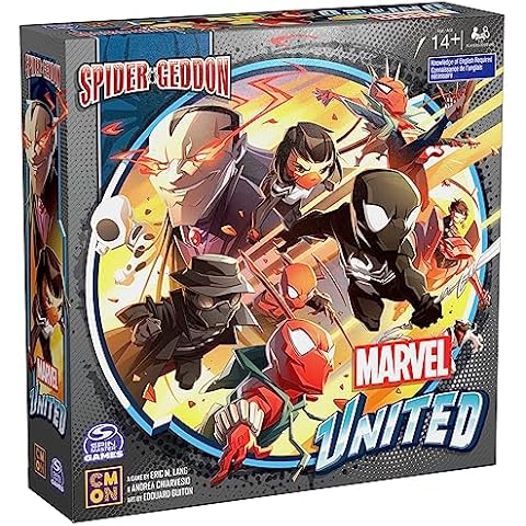 Spin Master Games, Marvel United Spider-Geddon Strategy Board Game Collectible Marvel Figurines Strategy Game Christmas Gifts for Teens, for Ages 14+ Cover