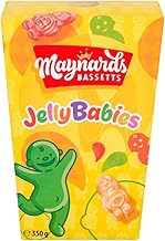 Maynards Bassetts Jelly Babies Sweets, Soft Fruity Jelly Candies, 350 g Sharing Box (Pack of 1)