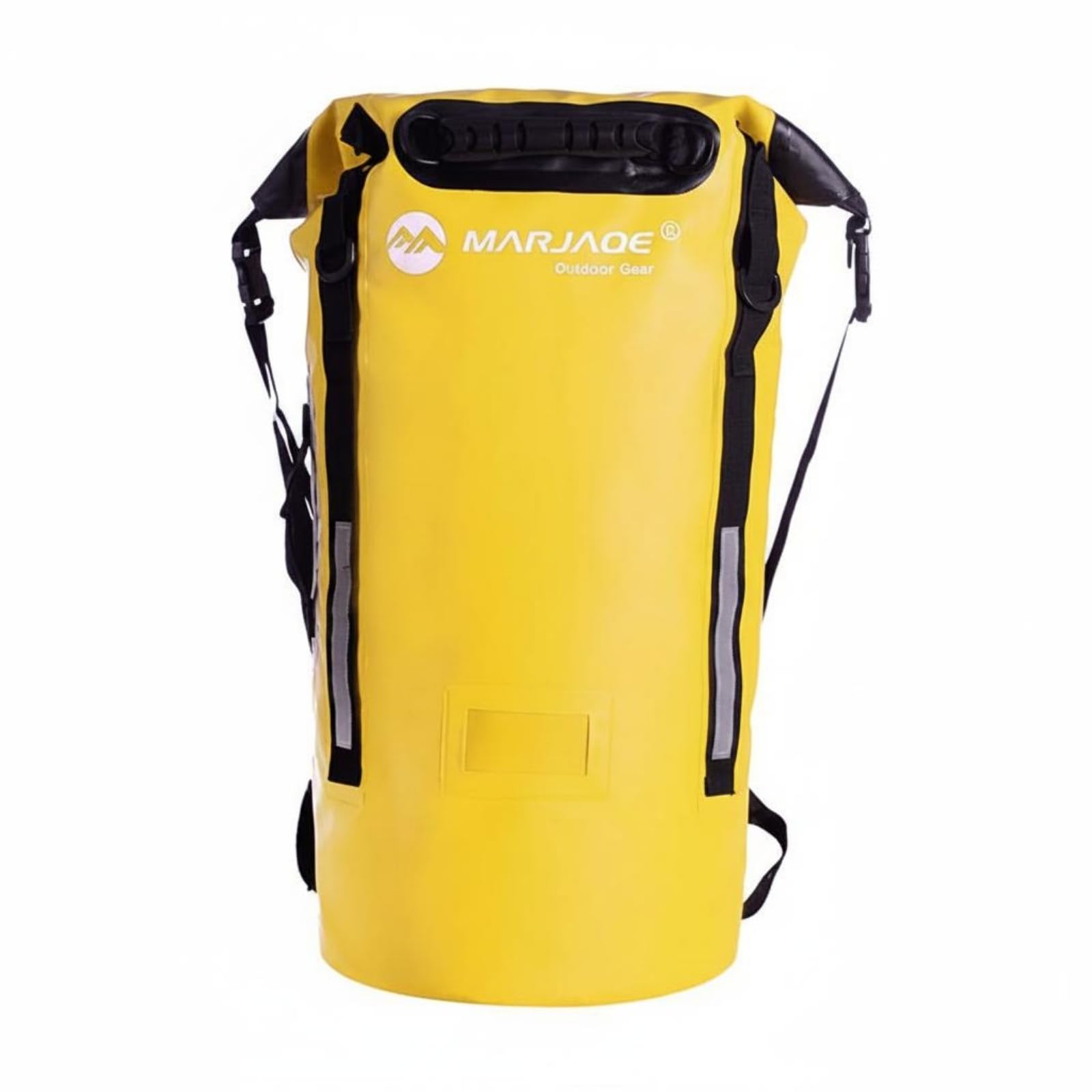 predolo Zaino Roll-Top Impermeabile Strisce Riflettenti Zaino Roll-Top Rinforzato Attrezzatura Outdoor per Rafting, Array, Giallo, 40L