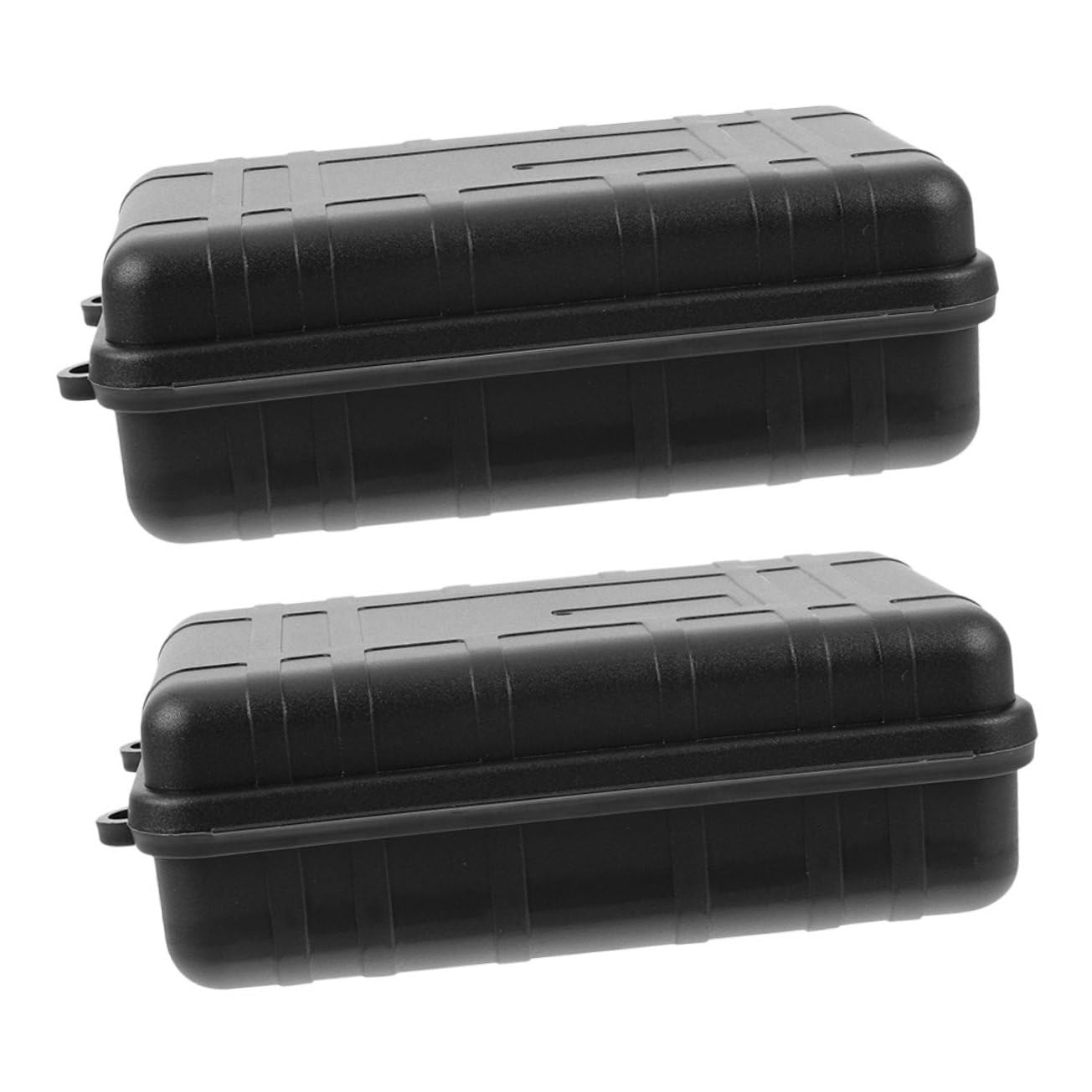 Abaodam 2-pc Outdoor Waterproof Sealed Storage Box Outdoor Storage Bin and Food-Grade Container