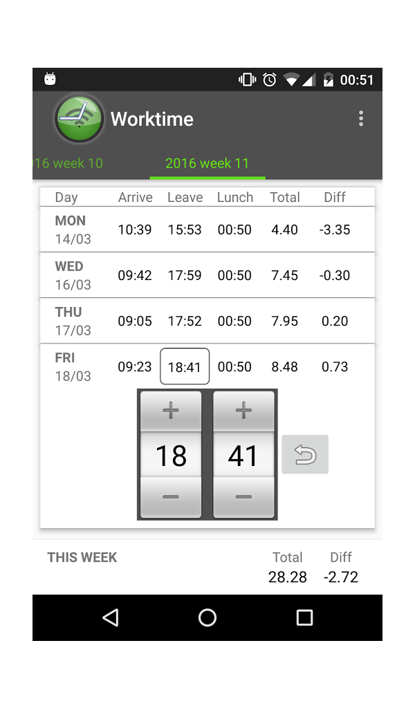 Worktime Automatic Time Tracker App on Amazon Appstore