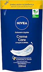 NIVEA Sabonete Líquido Refil Creme Care 200ml - Sensação de pele intensamente hidratada com o melhor do NIVEA Creme