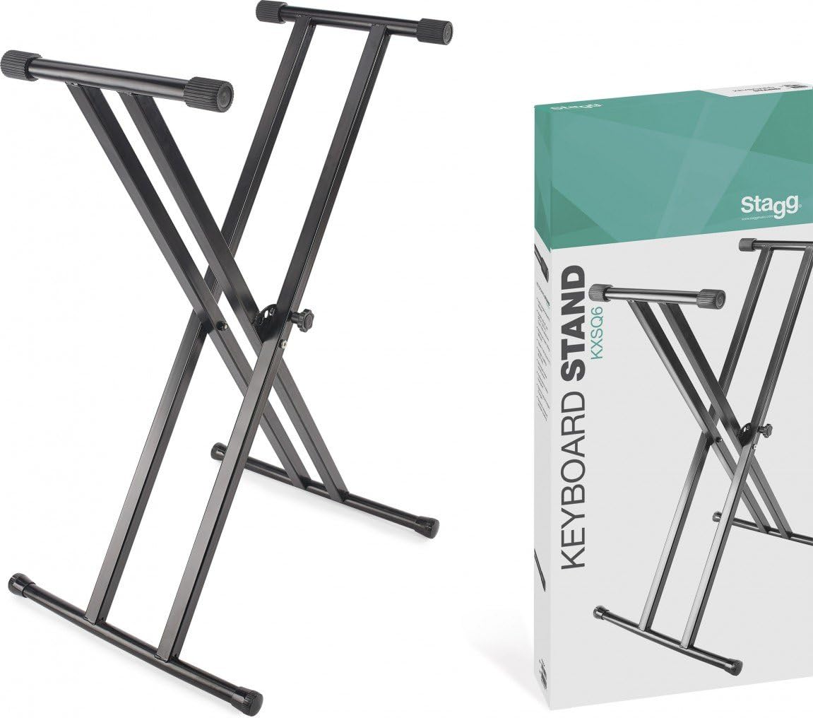 Stagg KXSQ6 Double Braced & Welded X-Style Keyboard Stand