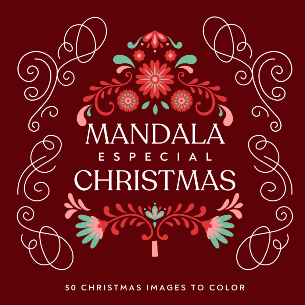Christmas Mandala Adult Coloring Book.: A Beautiful Collection of 50 Holiday Mandalas for Adults
