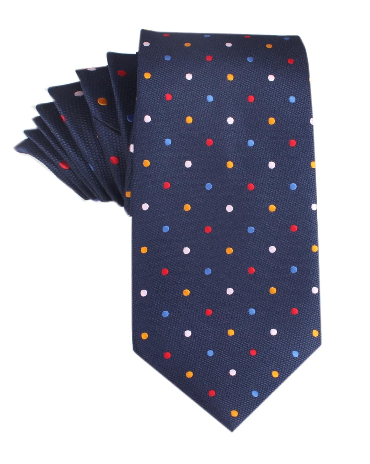 BHHJKK Polka Dots Necktie Casual Ties for Men - Perfect Neck Tie for Groomsmen Wedding Ties or Formal Occasions