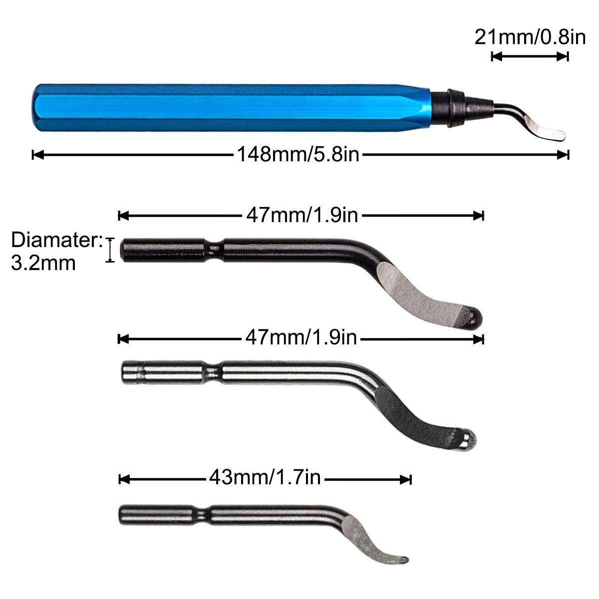 Metal Deburring Tool Starvast Hand Deburring Tool Set With 10 | INDIA