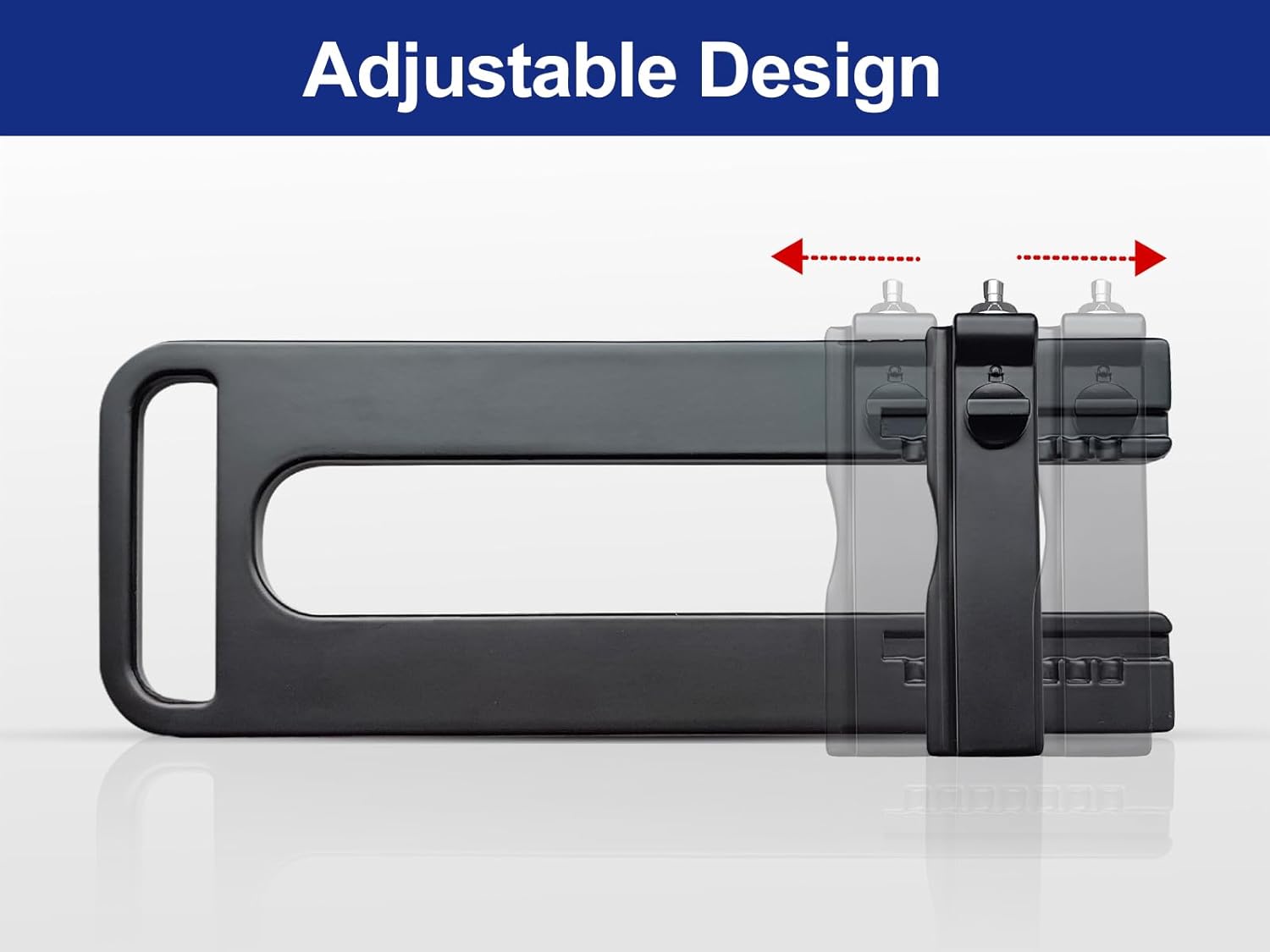 Double Door Locking Device, French Door Lock Security Barricade, Keyed Extra Door Lock for Doors with Double Handles/Knobs/Levers, All Metal Construction, Safety U-Shaped Bar Prevent Kick Ins