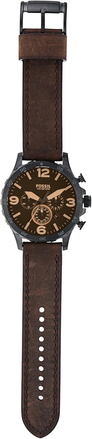 Fossil Men's Nate Oversized Stainless Steel Chronograph Watch - Image 3