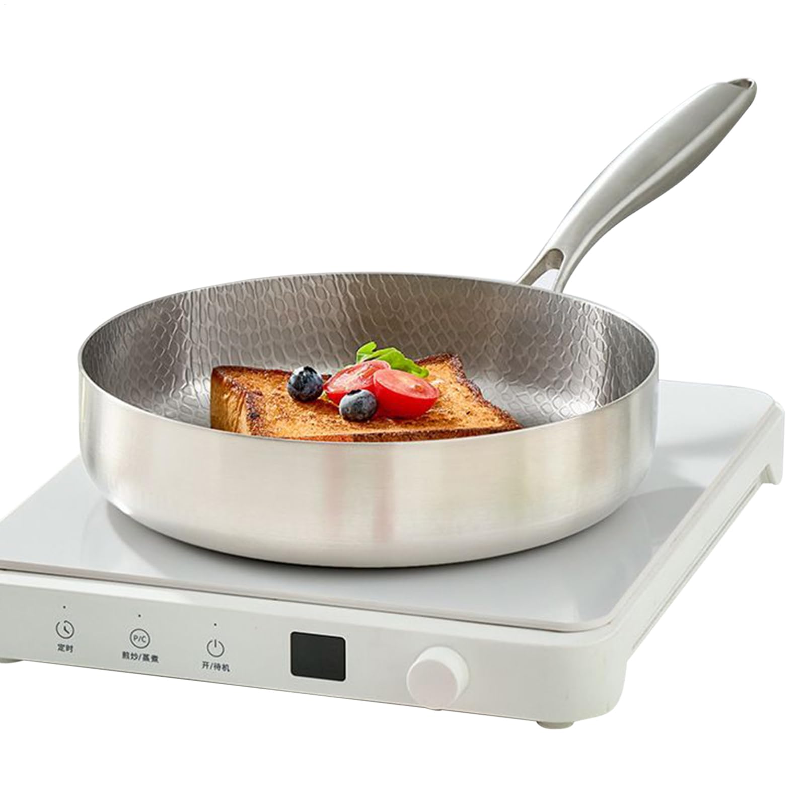 Sartén De Titanio Menaje Cocina Antiadherente | Sartén Cocina Con Tapa para Cocineros Caseros Familias Ocupadas Preparación de Comidas Propietarios de Viviendas