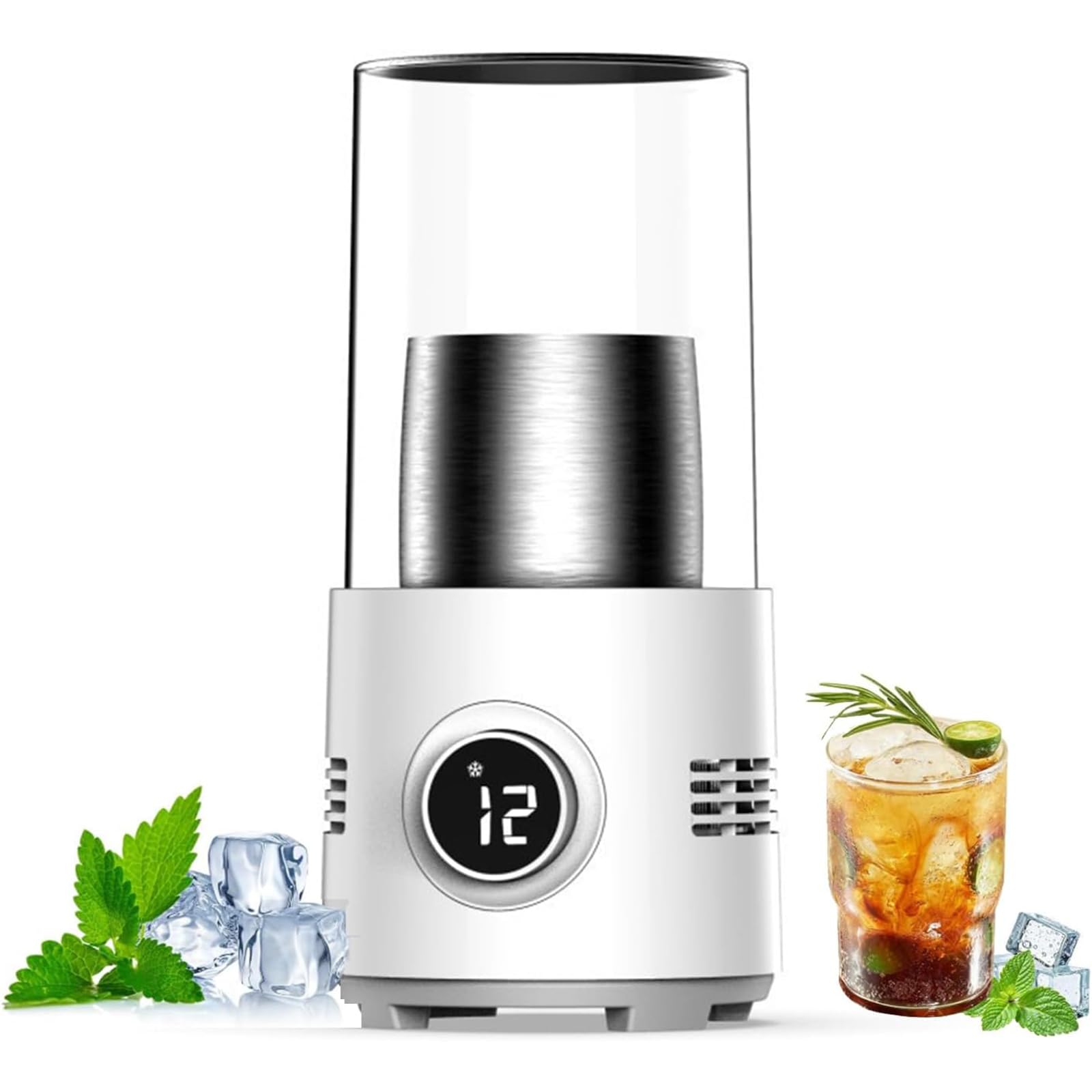 Refrigeratore per Tazze, per Casa, Ufficio E Viaggi | Scaldatazze da scrivania 2 in 1 per caffè, tè, bevande, acqua, latte e birra, Funzioni di riscaldamento e raffreddamento