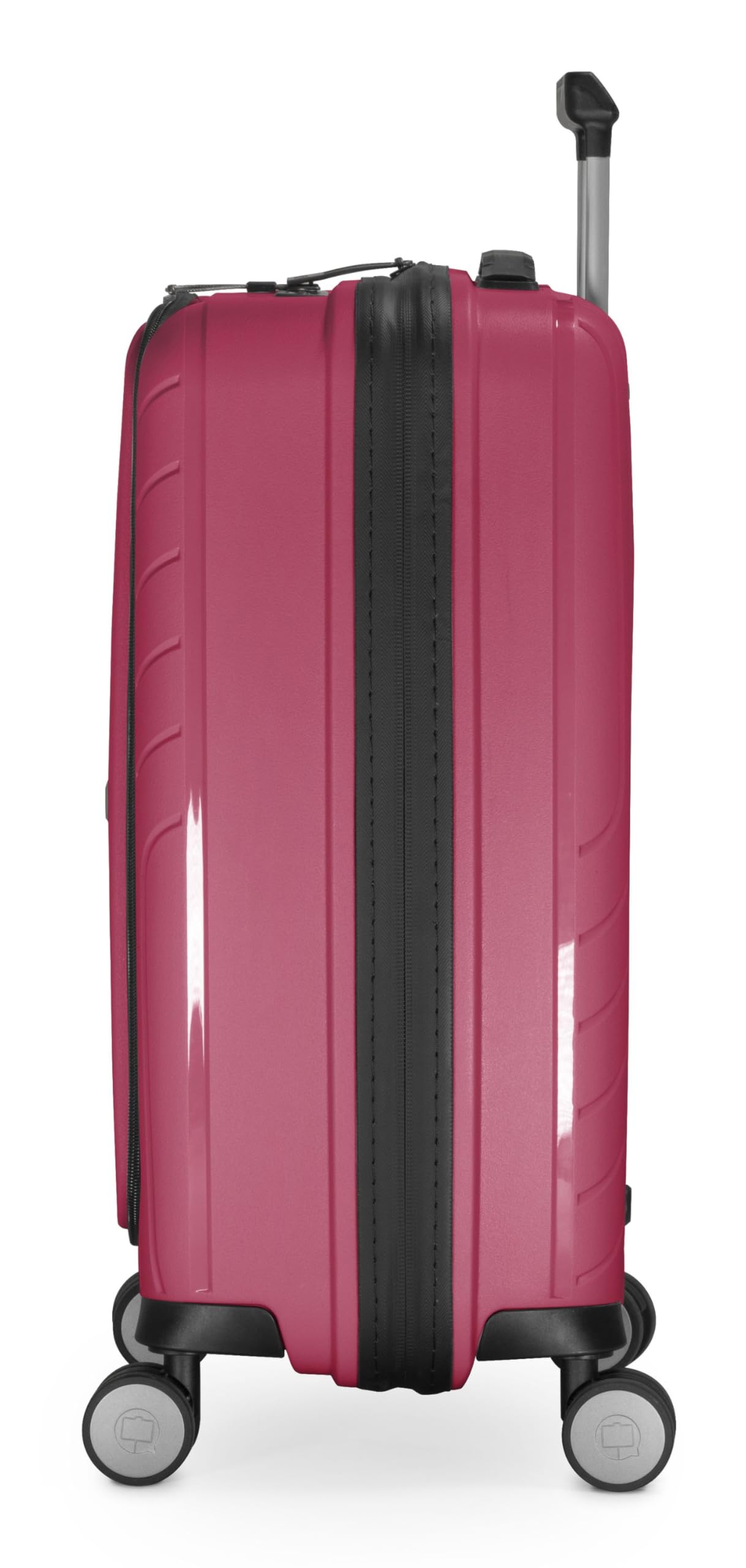 Hauptstadtkoffer TXL Trolley Cabina 55x40x23 cm con Scomparto Laptop, Serratura TSA, Valigia Rigida, 4 Ruote Doppie, Leggera 2,4 kg, Bagaglio a Mano 42L, Berry