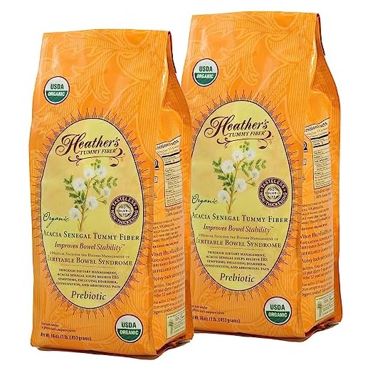 Heather's Tummy Fibers-Organic Acaia Fiber, 1lb (2 Pack)