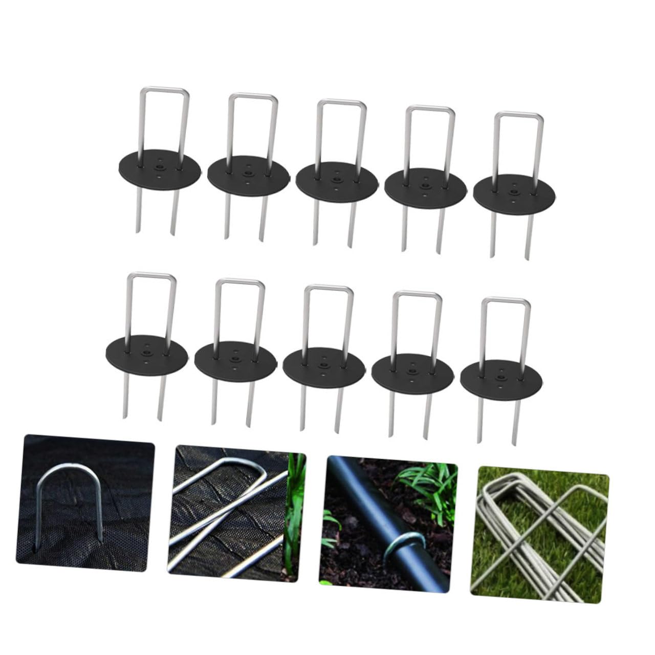 SUPVOX Agrafes de Fixation pour Toile de Paillage 50 Pièces