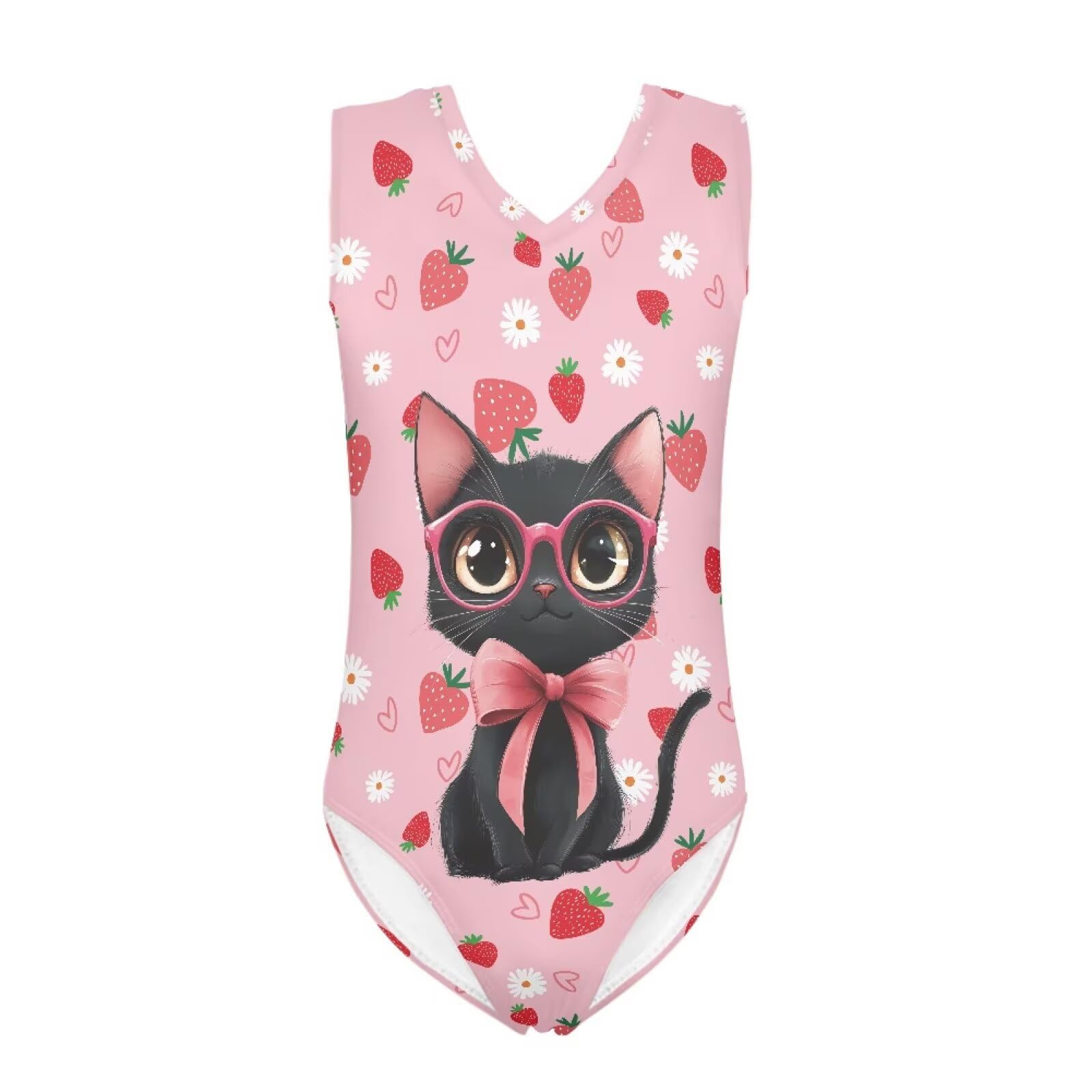 Bulopur Girls' One-Piece Swimwear Age 3-14 Years Teens Little Kids Polyester Swimsuits Sleeveless Bathing Suit