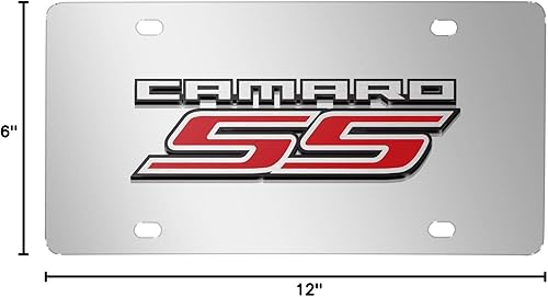 Miniatura 6 de iPick Image Para Chevrolet Camaro SS 2010 Espejo Cromo Placa de Metal