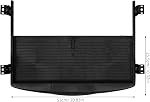 Système de plateau de clavier de bureau avec tiroir lisse, plaque de stockage de clavier Black Abs