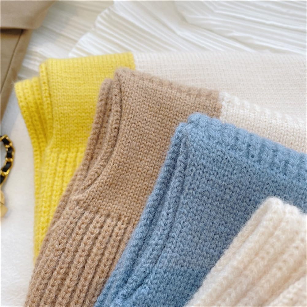Winter Knitted Scarf Women Pashmina Scarves Soft Shawl Neck Collar Breathable Warmer Cold Weather Gifts Wraps - Image 6