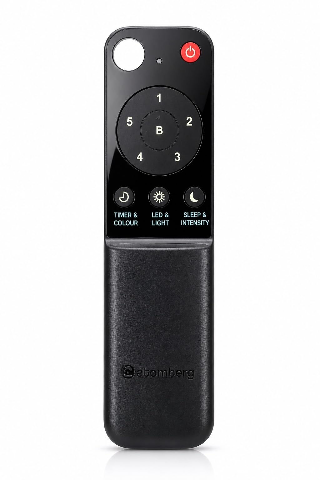 universal fan remote compatible with original atomberg bldc ceiling fans, replacement remote control for renesa elite, halo smart, enzel efficio alpha, 5 speed control, black | fn 12