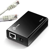 Vista 1 de PHAT SATELLITE INTL, Cable Ethernet CAT 5e de 7 pies y alimentación de red PoE a través del paquete ETHERNET