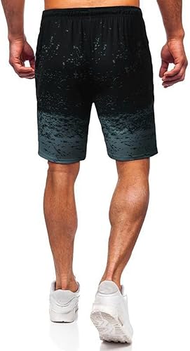 Miniatura 3 de Pantalones cortos de entrenamiento deportivos para hombre, de secado rápido, teñido anudado, estampado gráfico, pantalones cortos deportivos para