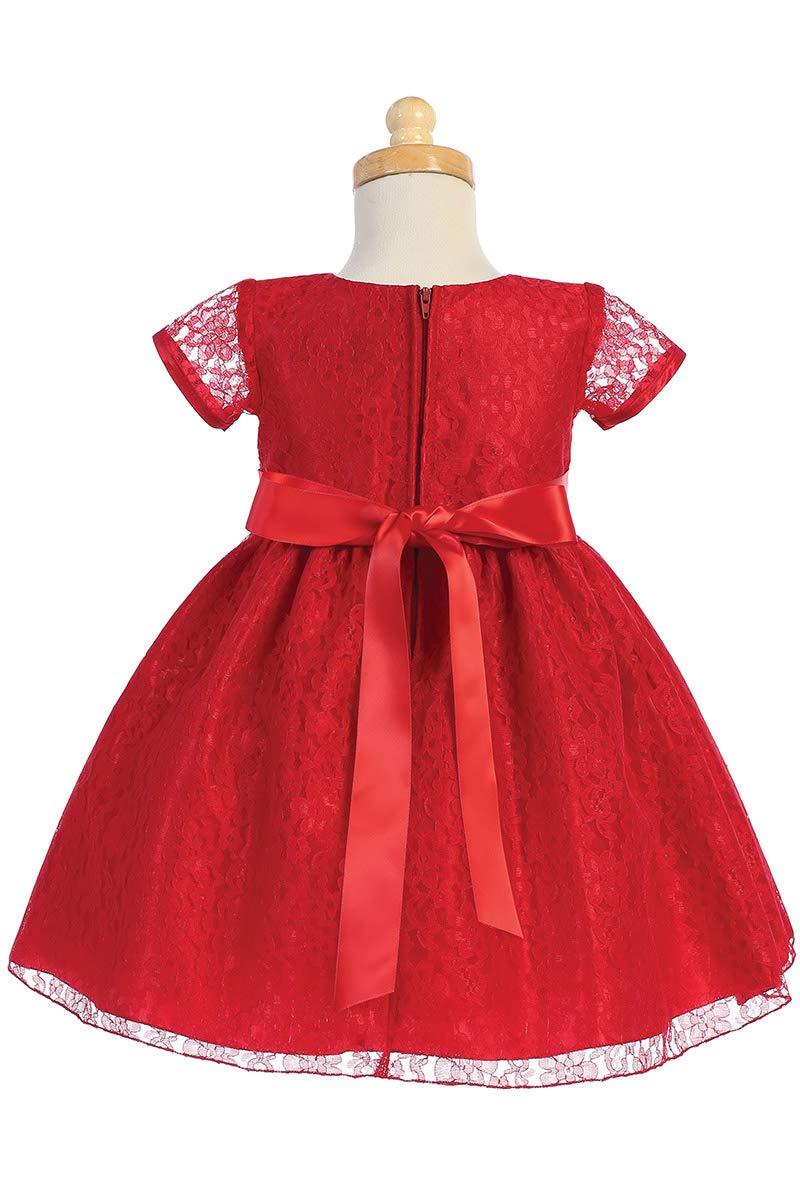 Pink Princess Christmas Dresses for Girls - Red Baby Toddler Outfits - Made in USA (2t)