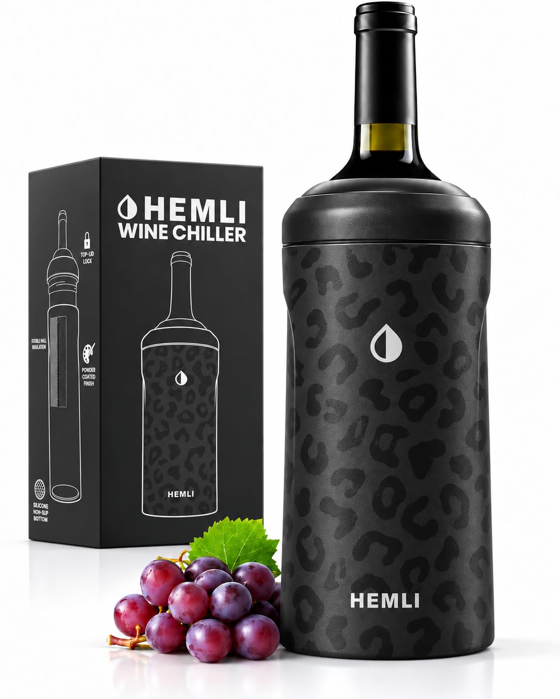 Wine Bottle Chiller Insulator Sleeve, Keeps Wine and Champagne Cold for 12 Hours, Vacuum Insulated Wine Bottle Cooler — Amazon image 9