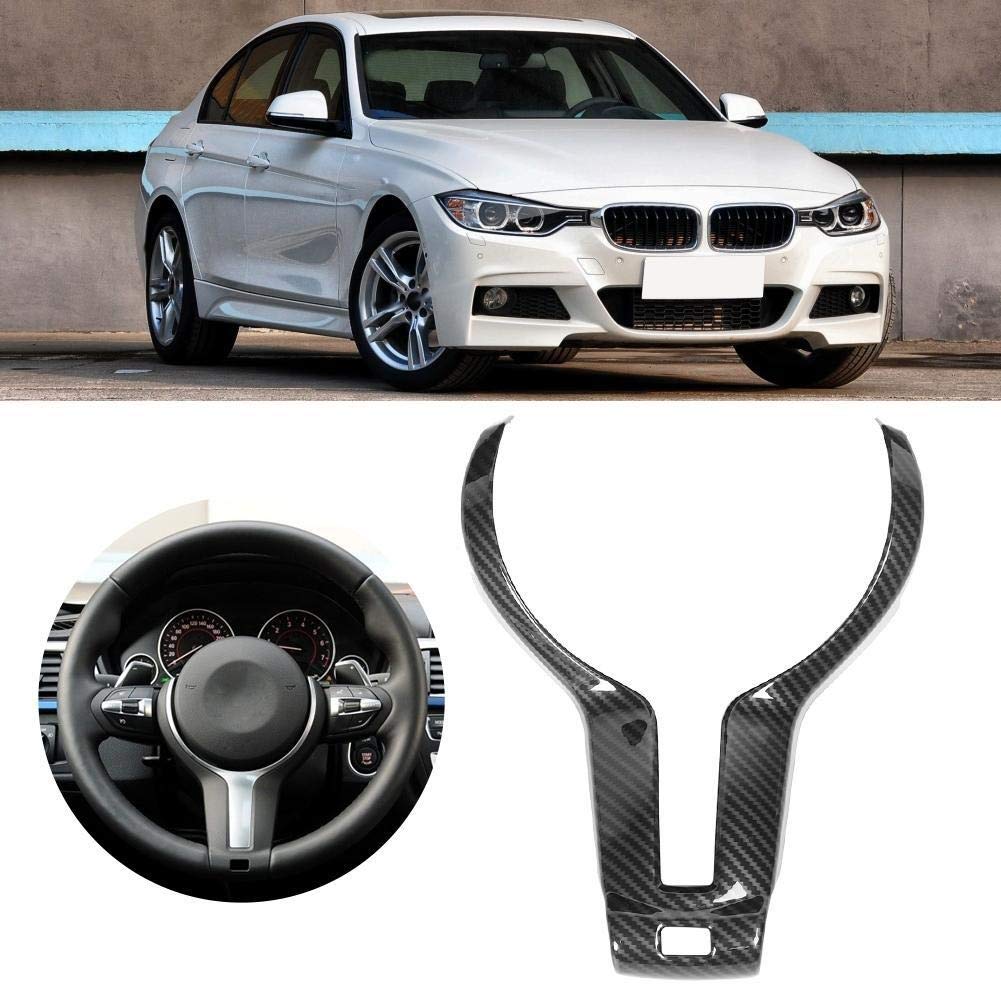 Cornice Decorativa per Volante, Decorazione del Volante in ABS Stile Fibra di Carbonio per F20 F21 F30 F32 X5 X6 M-Sport