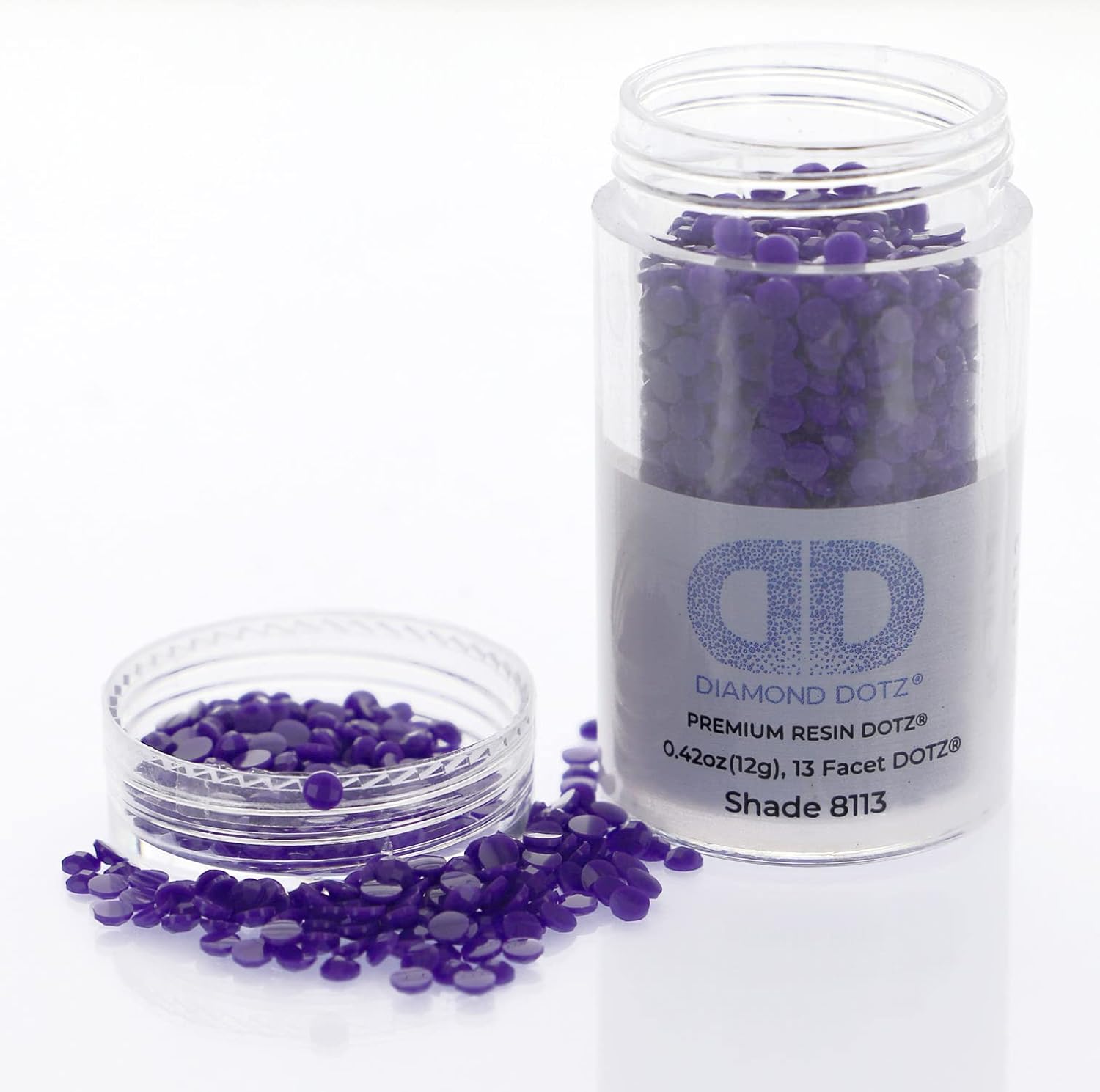 Diamond Dotz 2.8MM 12G Cylinder Gentian - Freestyle Diamond Painting Beads, Diamond Art Beads, Replacement Drills, Loose Gems for DIY Crafts and Art Projects