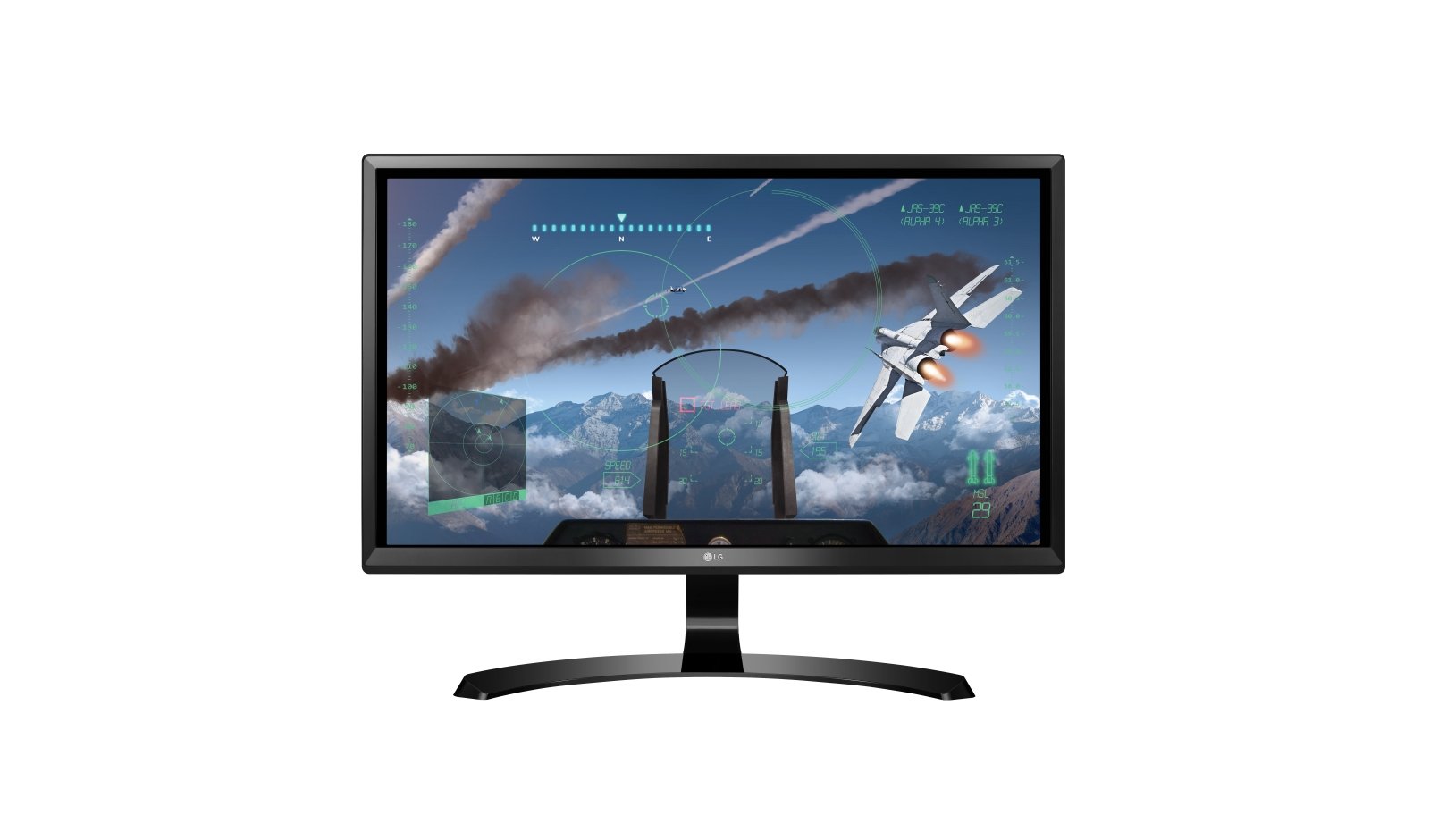 LG 24UD58-B IPS LED monitör, çözünürlük 3840 x 2160, siyah 24