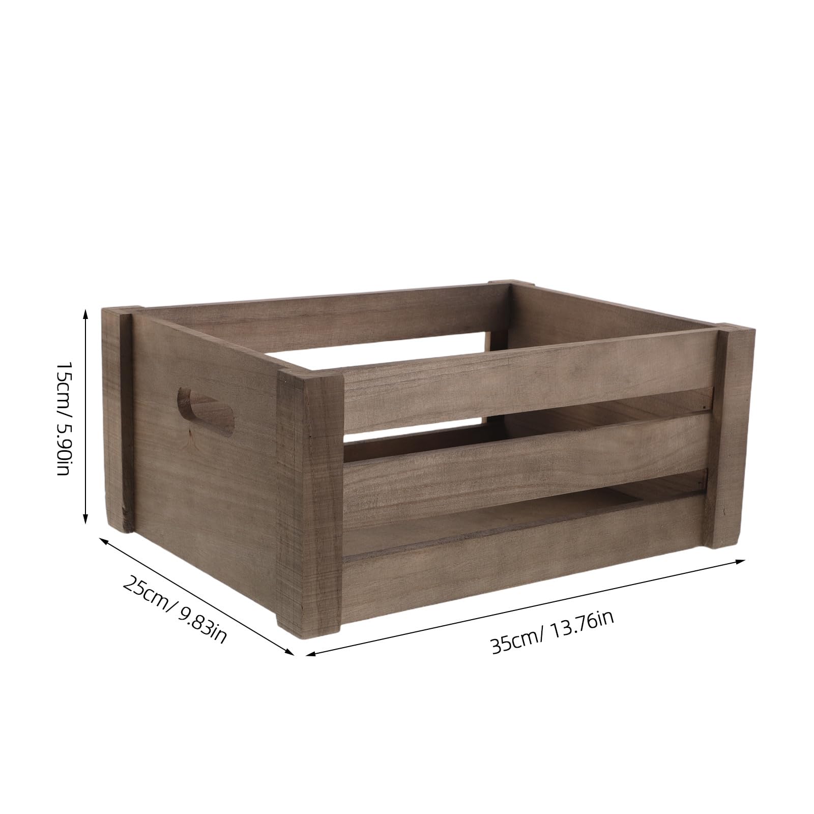 DOITOOL Porta Album in Legno Retrò con Contenitore per Vinili e Cd, Organizzatore Cubo per Dischi da Scrivania o Stanza, Soluzione Decorativa e Funzionale
