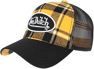 Von Dutch - Berretto da baseball vintage con motivo a quadri, da uomo