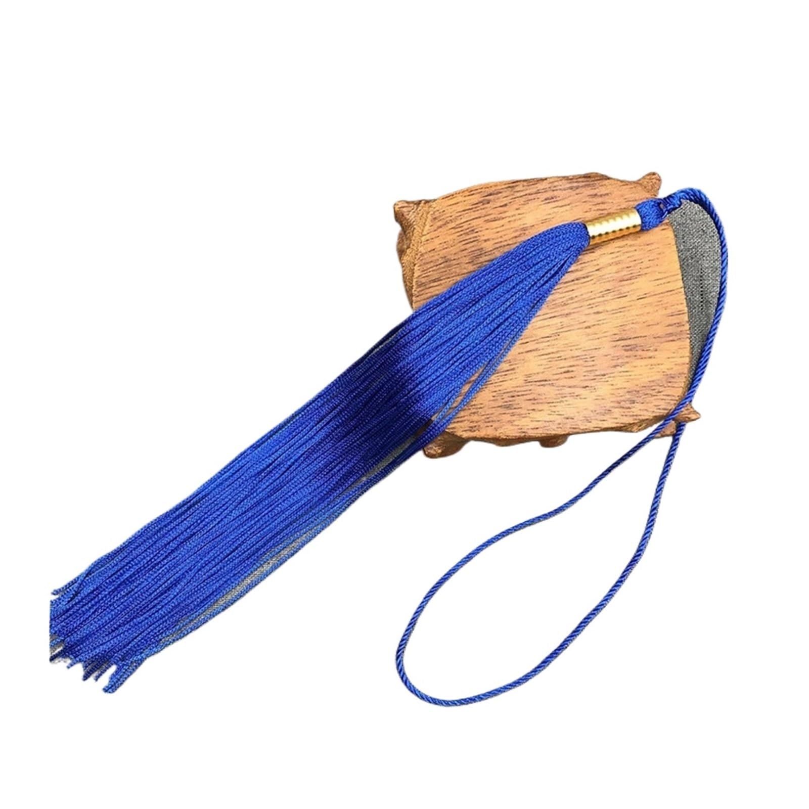 Tassel Graduation 100Pcs Long Tassels Pendant DIY Adult Graduation Academic Cap Tassel Hats Accessories Hang Rope Fringe Trim for Graduate Ceremonies and Memorials(Blue)