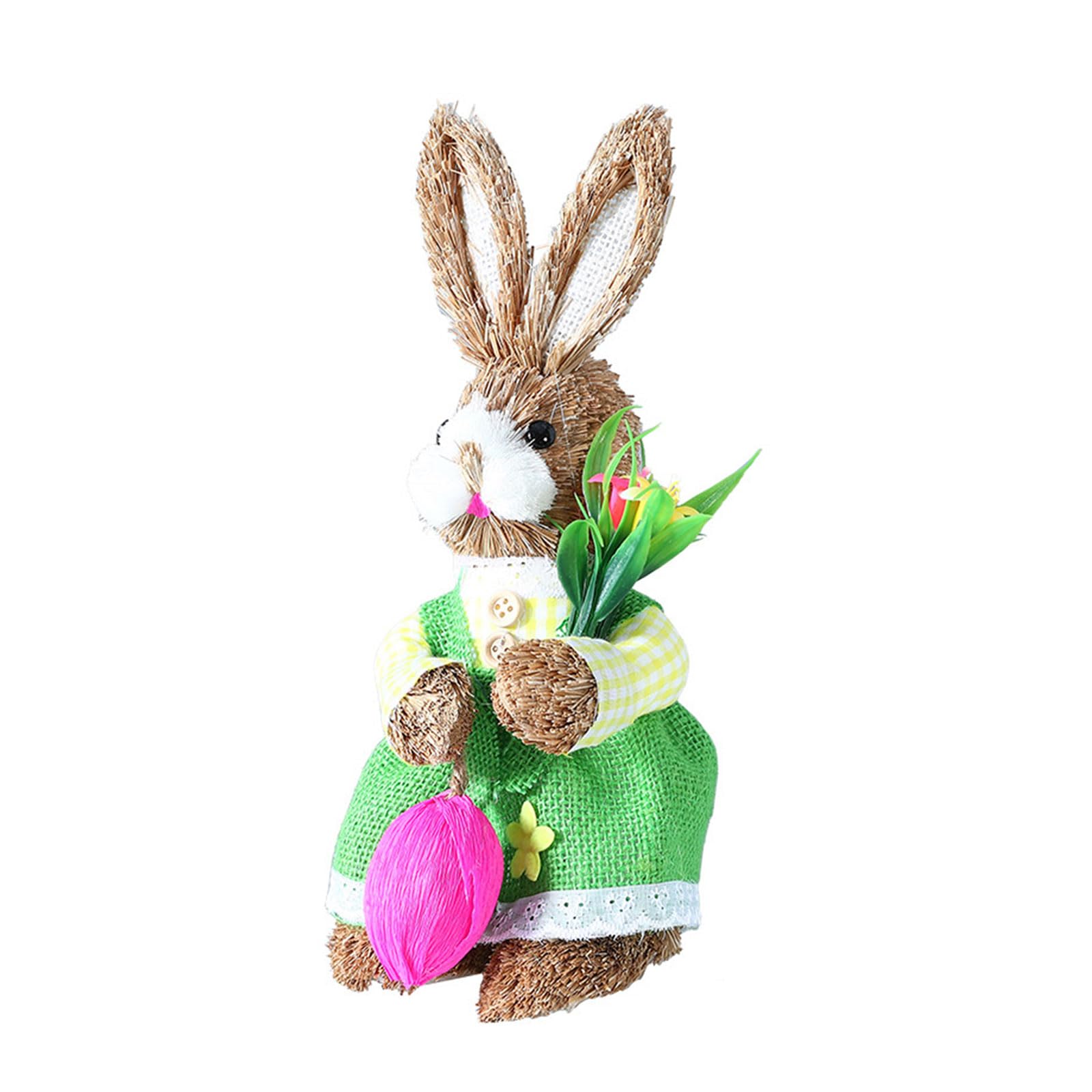 Buxuaaaa Artificial Straw Bunnys Child Birthday Gift Home Garden Easters Party Decorations Straw