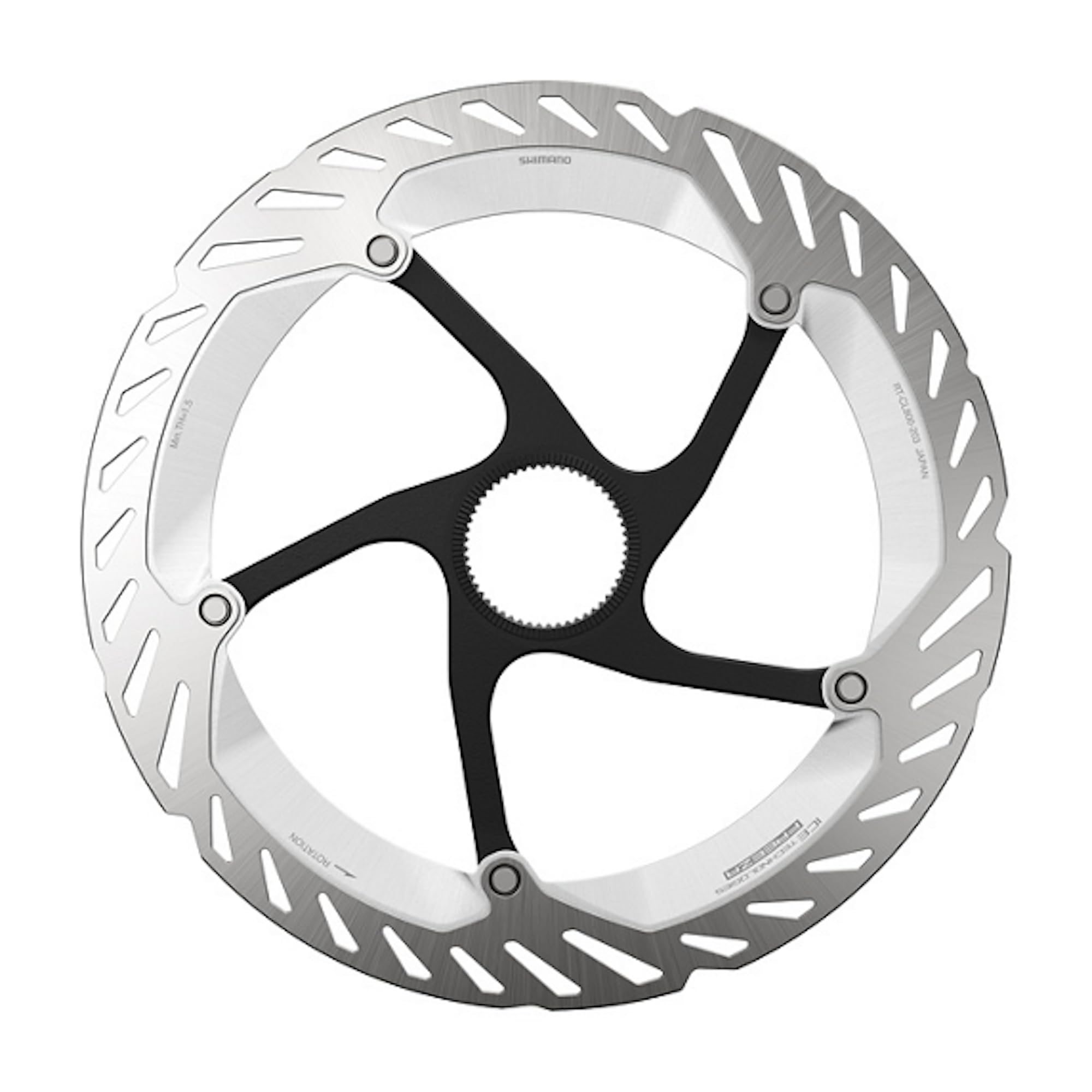 Shimano Deore XT RT-CL800 Ice Tech FREEZA rotor with external lockring, 203 mm