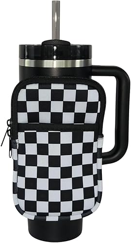 Miniatura 10 de Accesorio para bolsa de botella de agua, compatible con Stanley, ideal para entrenamientos, gimnasio, deportes, mantiene el dinero, las llaves y los