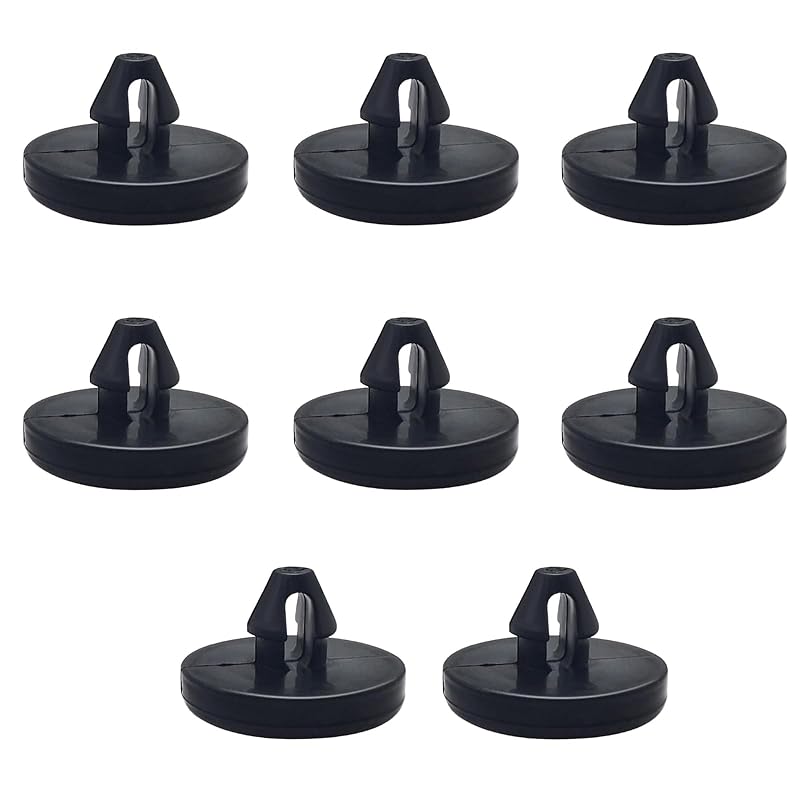 Kit com 8 Batentes do Interruptor da Luz de Freio em Nylon Heyzidu Preto HEYXWQ-8PCS