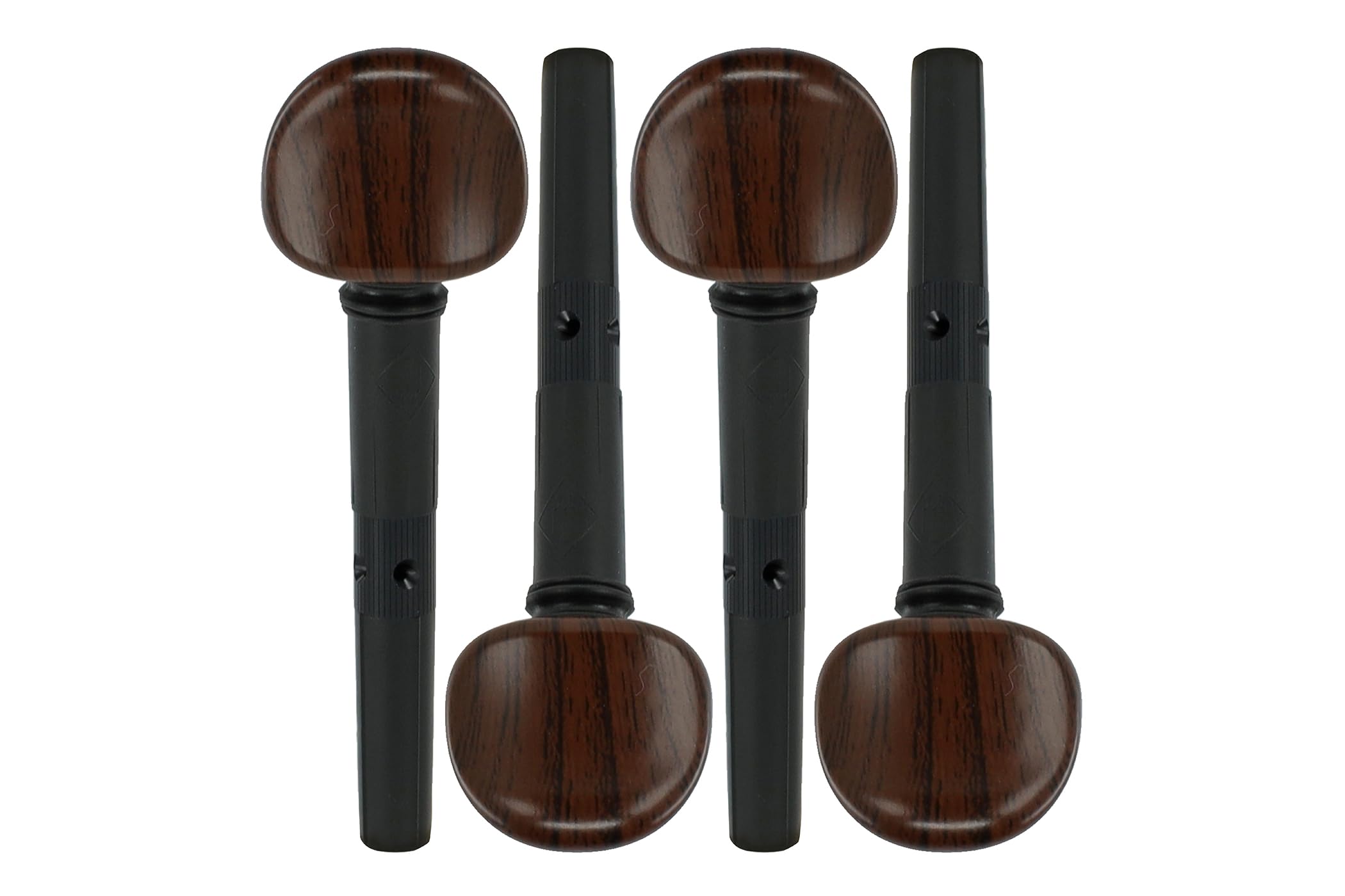 Wittner 271131M04P, Set mit 4 Viola Feinstimmwirbeln, Ø 8,6/1:30, Palisanderfarben, 4er Pack, Made in Germany