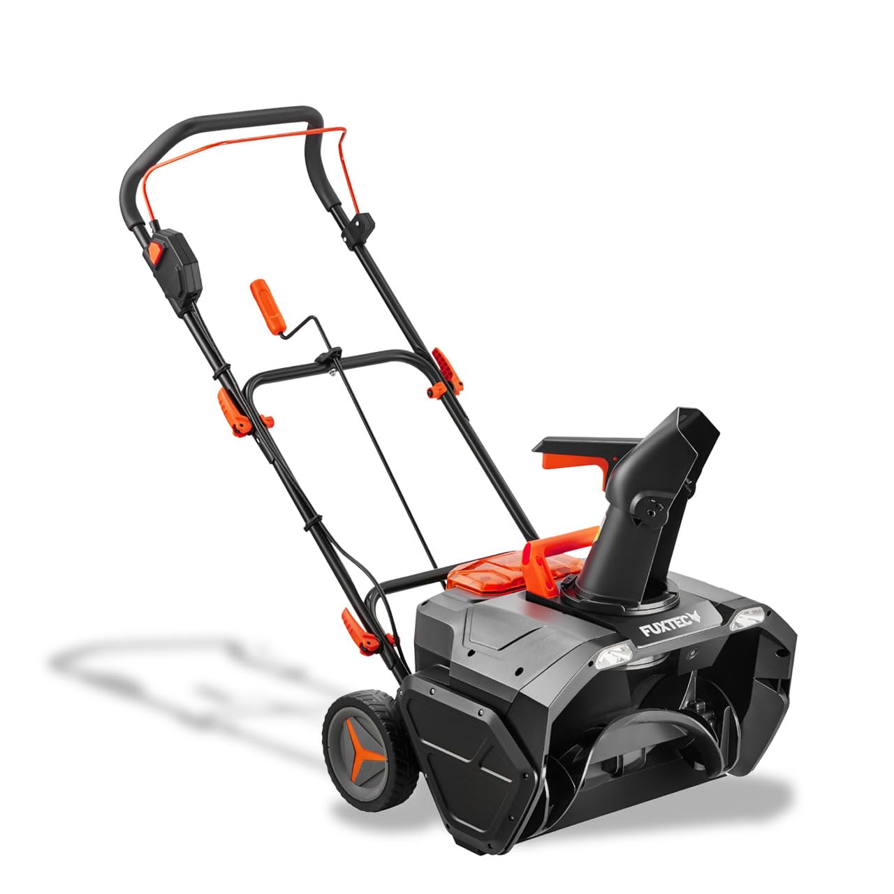 Fuxtec 40V Akku Schneefräse FX-E2SFSET, kabelloser Schneeräumer inkl. Akku + Ladegerät, 51 cm Arbeitsbreite, 6 m Wurfweite, Li-Ion Akku, LED-Frontlichter, leicht und wendig