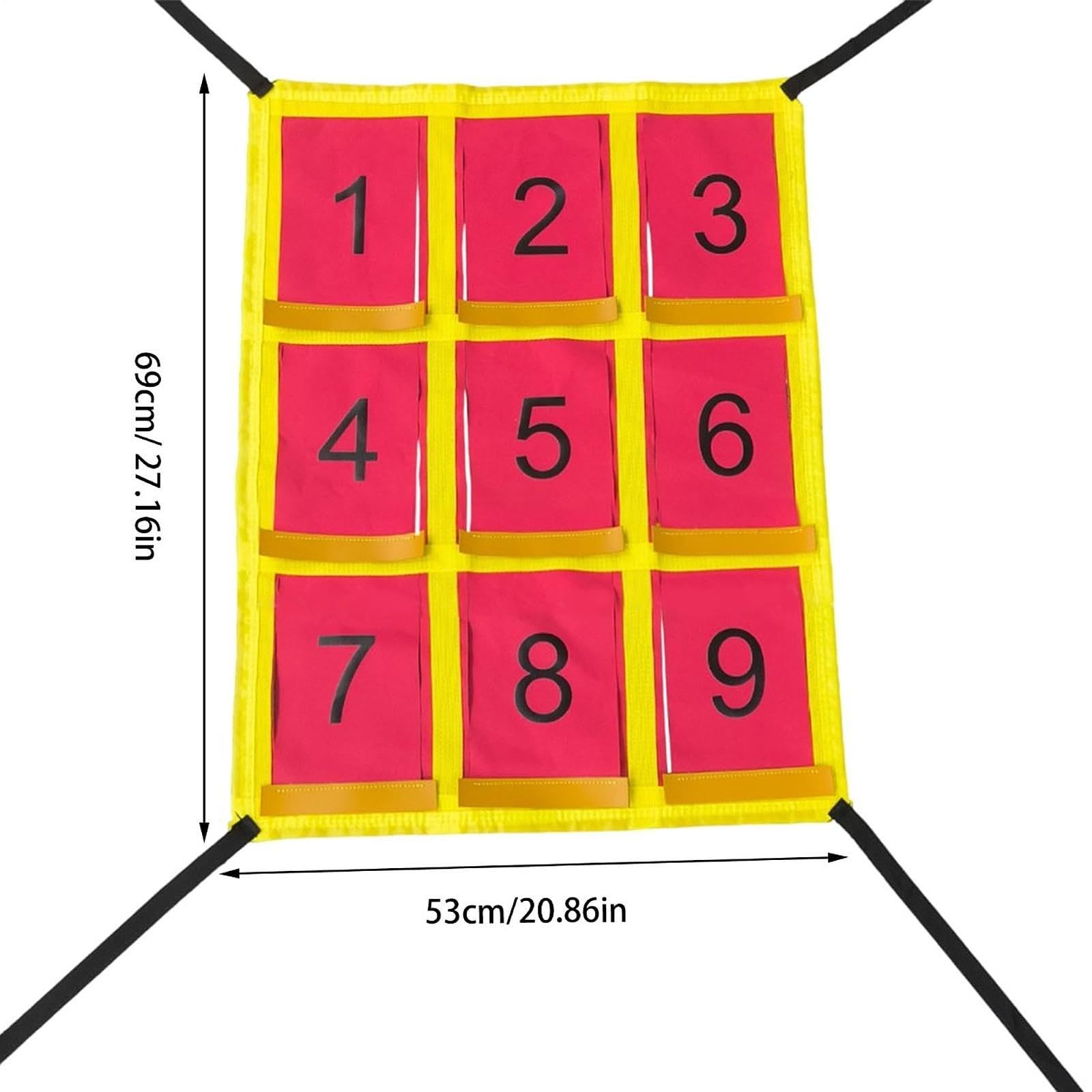Menolana Strike Zone Target for Baseball Net Practice Throwing and Hitting with Accuracy Portable Indoor Outdoor Numbered Pitching Mat