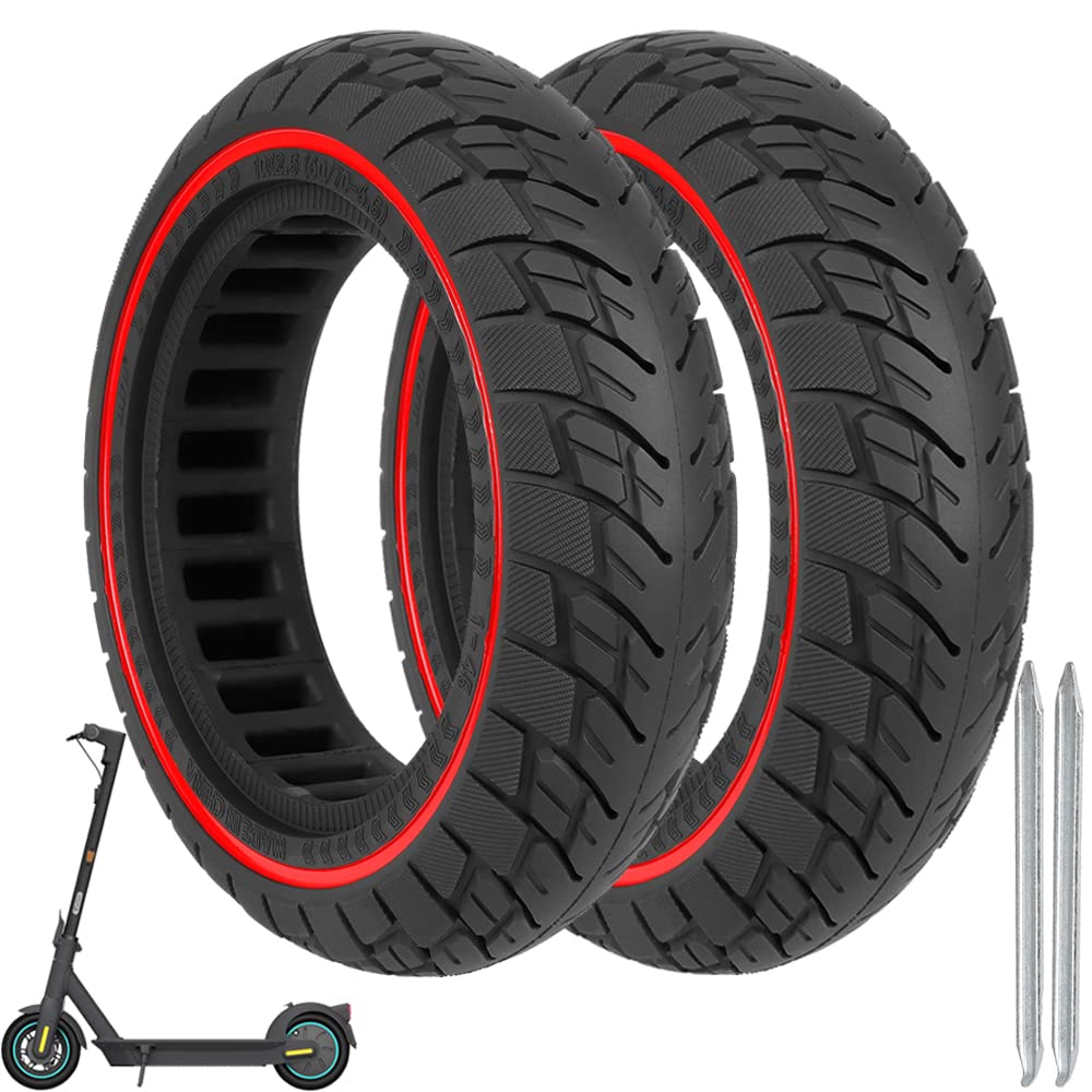 Pneu Plein 8,5 X 3 Pour Scooter électrique - Compatible Zero 9, Vsett 8/9, Inokim Light 2, Etc., En Caoutchouc (ne Nécessite Pas De Gonflage)