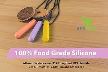 Collana Masticabile In Silicone Per Autismo E ADHD - Giocattolo Sensoriale Calmante Per Bambini E Adulti