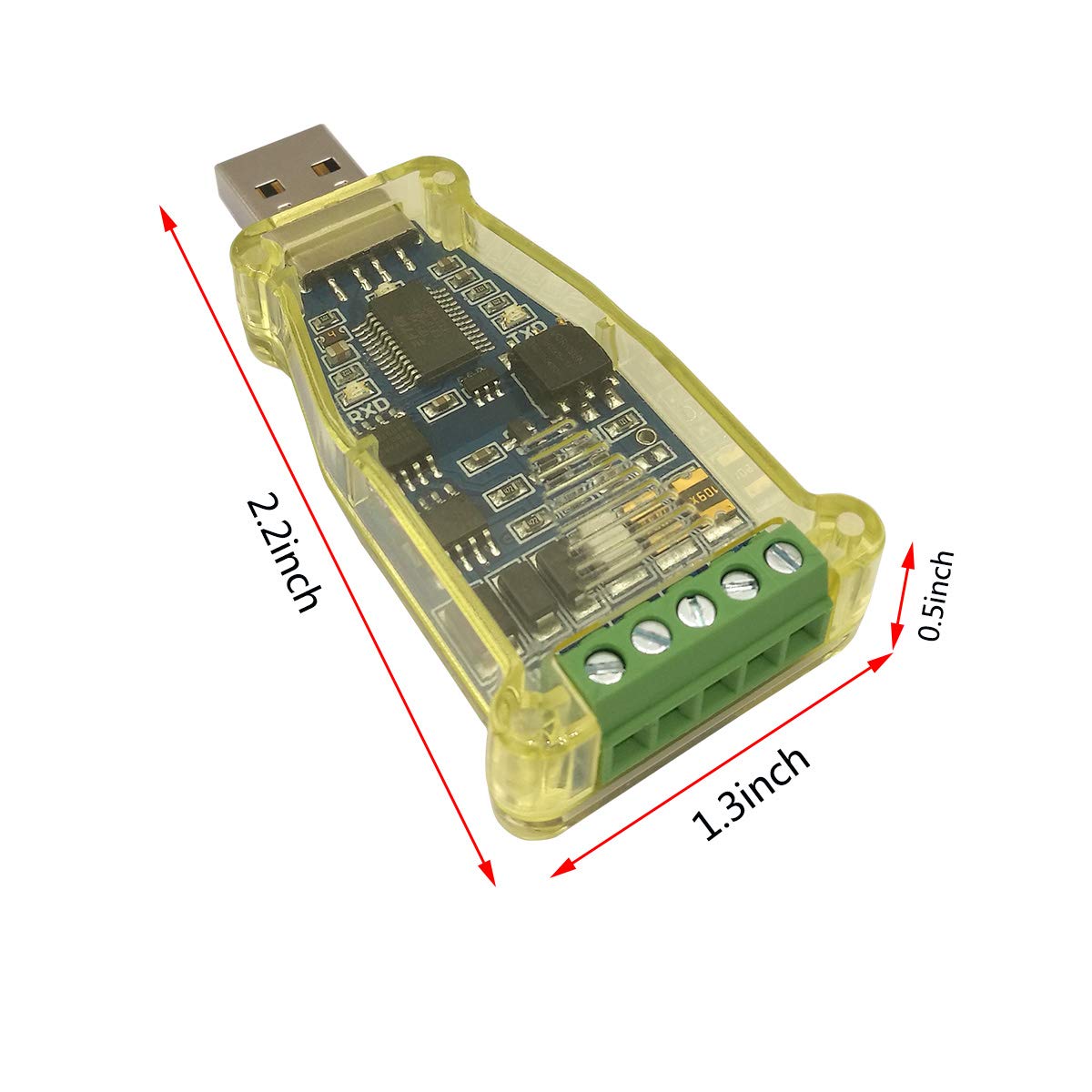 DSD TECH SH-U11G Adattatore Isolato da USB a RS485 Chip FTDI Incorporato