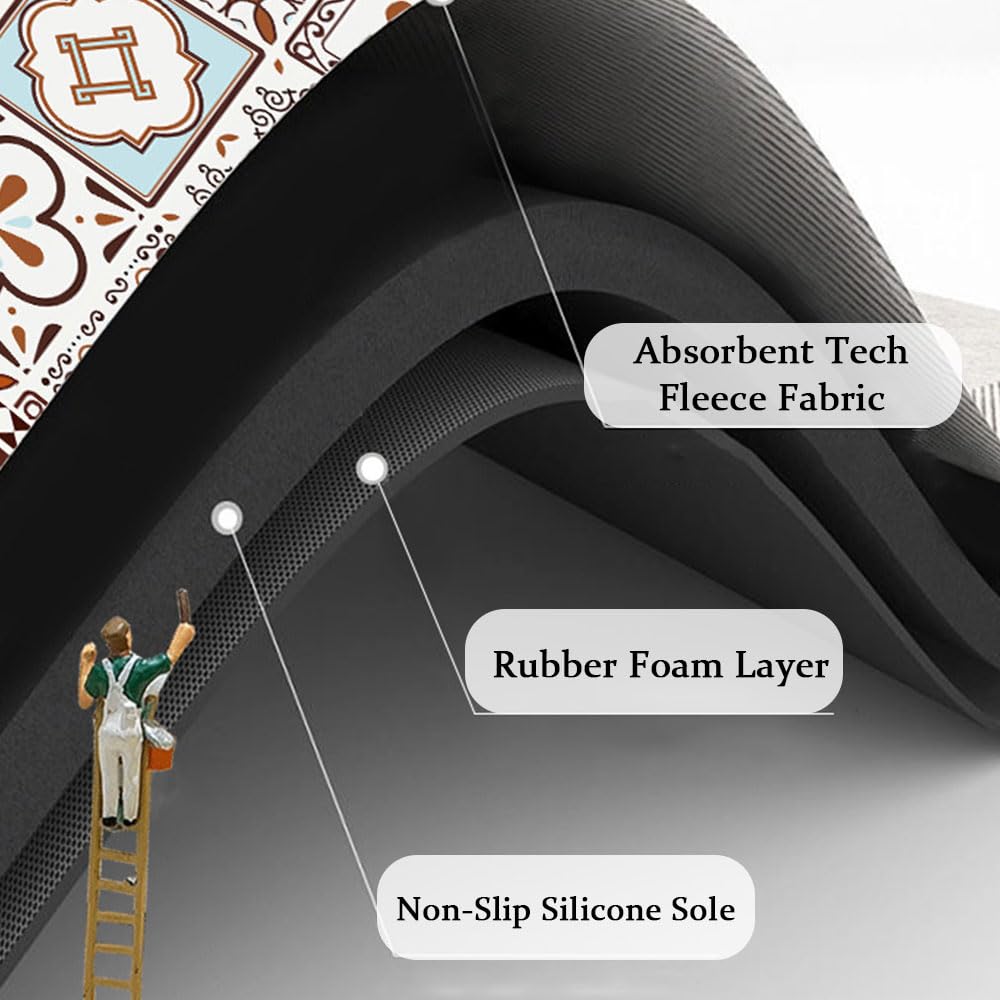 Odot Tapis Egouttoir Vaisselle, Couleur Pure Tapis Absorbant Vaisselle Tapis Vaisselle Egouttoir Absorbant Pour Comptoirs De Restaurant De Cuisine De Bar à Café (40x50cm,Gris Foncé