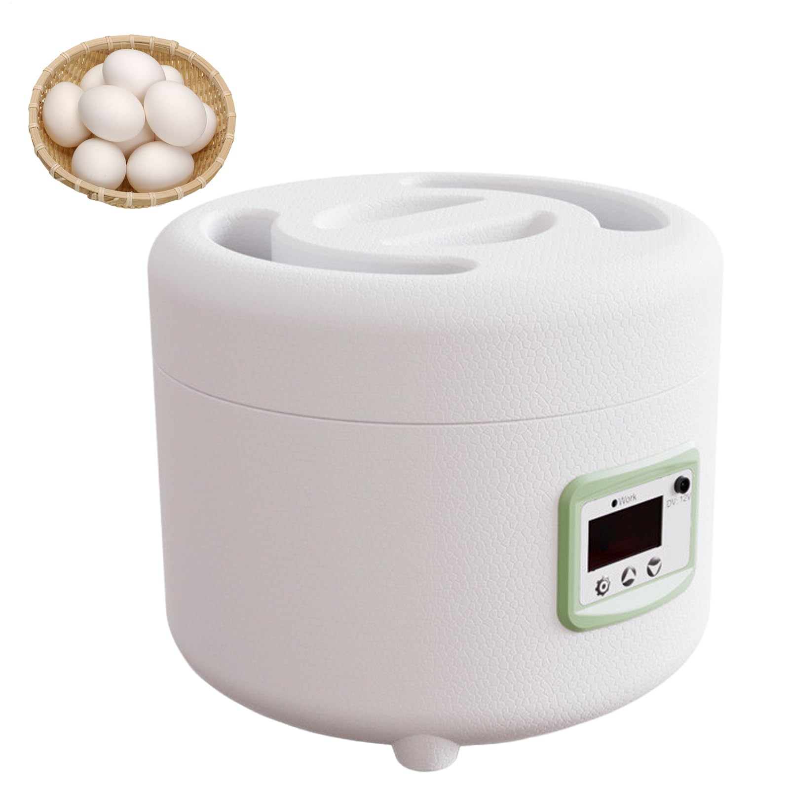 Incubatrice per incubazione di uova - Tornitore automatico ' controllo digitale della temperatura | Pollame per pollo, uova di quaglia, capacità da 9 a 10 uova, display a LED,