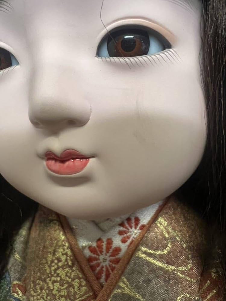 Amazon | 市松人形 日本人形 女の子 アンティーク 着物