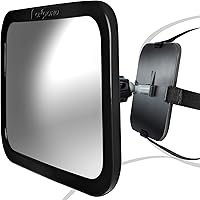 Vista 8 de Espejo de coche para bebé para asiento trasero orientado hacia atrás – Espejos para reposacabezas de asiento trasero automático para bebés y niños