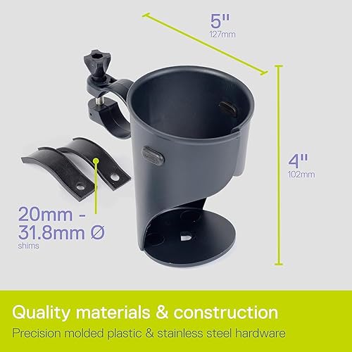 Miniatura 3 de Delta Cycle - Soporte para bebidas para bicicleta (paquete de 2) - Soporte universal expandible para manillar - Instalación sin herramientas